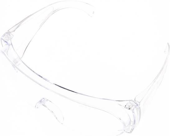 Gafas de seguridad de policarbonato se puede usar sobre las gafas [2 piezas]