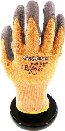 Guantes de Protección Tejido Especial de Punto Fino Recubrimiento de PU Talla 8 [12 Piezas]