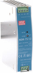 Fuente de alimentación universal Mean Well NDR 12V 6.3A | NDR-75-12