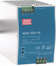 Fuente de alimentación universal Mean Well NDR 48V 10A | NDR-480-48