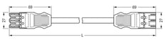 Wago 771 Patch Cable Adjustable Building Installation - 771-9393/067-301