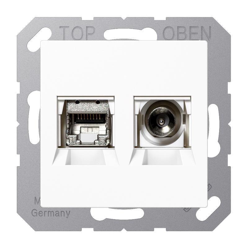 Aparamenta con placa de inserción Jung - MMDA4521WW