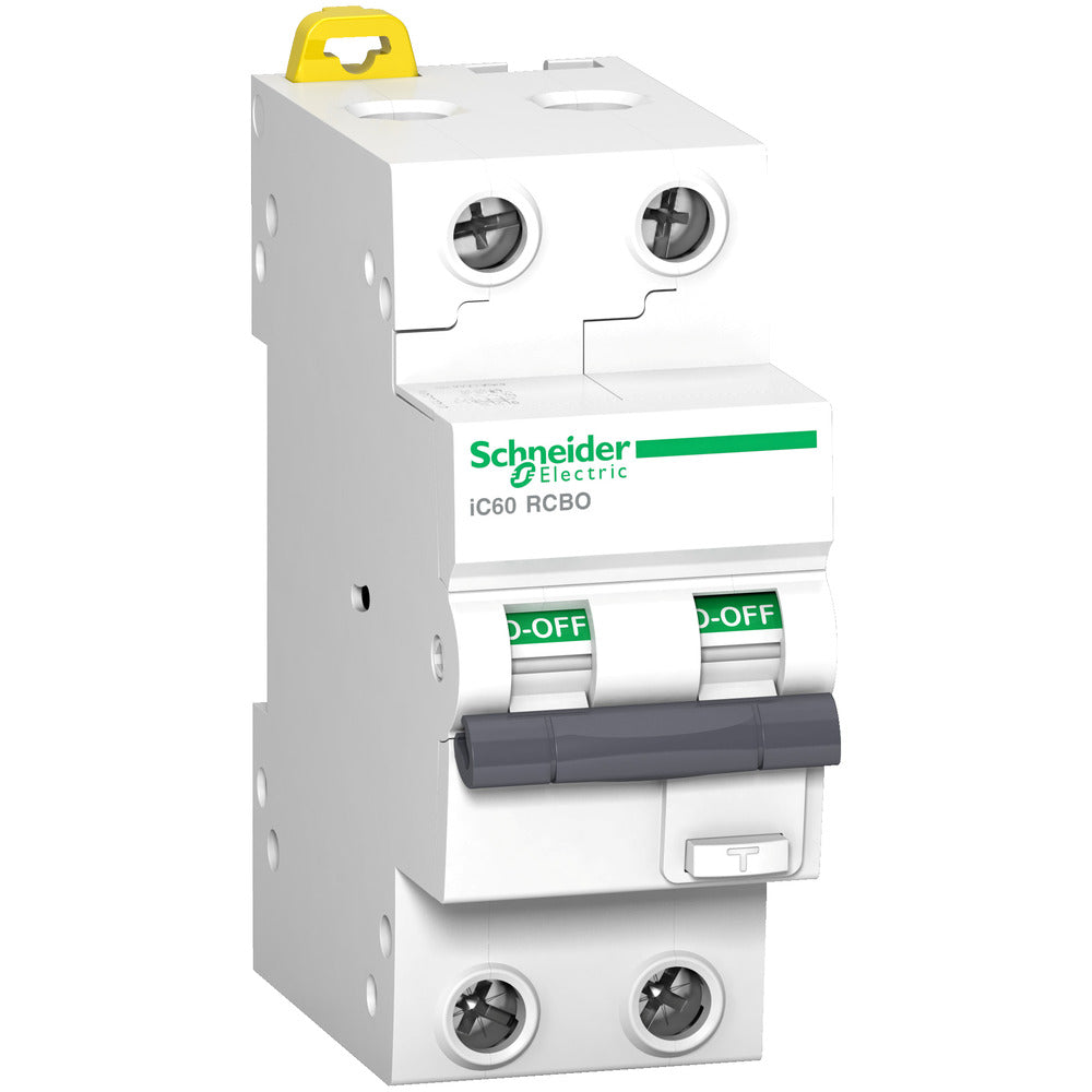Schneider Electric Acti9 IC60 RCBO 2P 16A B-Curve 30mA - A9D47216