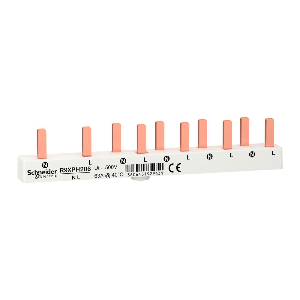 Schneider Electric Merlin Gerin Resi 9 Comb Rail - R9XPH206 [4 Pieces]