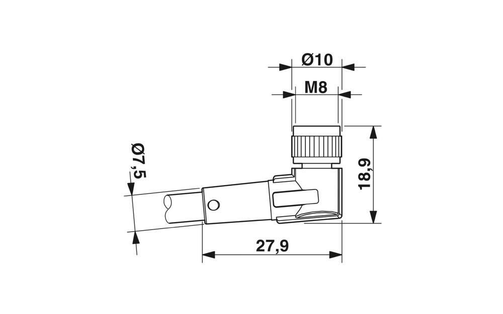 Phoenix Contact SAC-3P-5.0-PUR/M Cable de sensor/actuador con conector - 1669631