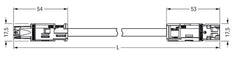 Wago WINSTA Patch Cable Adjustable Building Installation - 774-9993/006-302