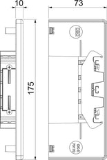 OBO GK Placa final Canal/columna de pared - 6274770