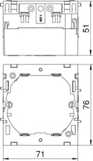OBO Mounting Box Wall channel - 6288610 [5 Pieces]