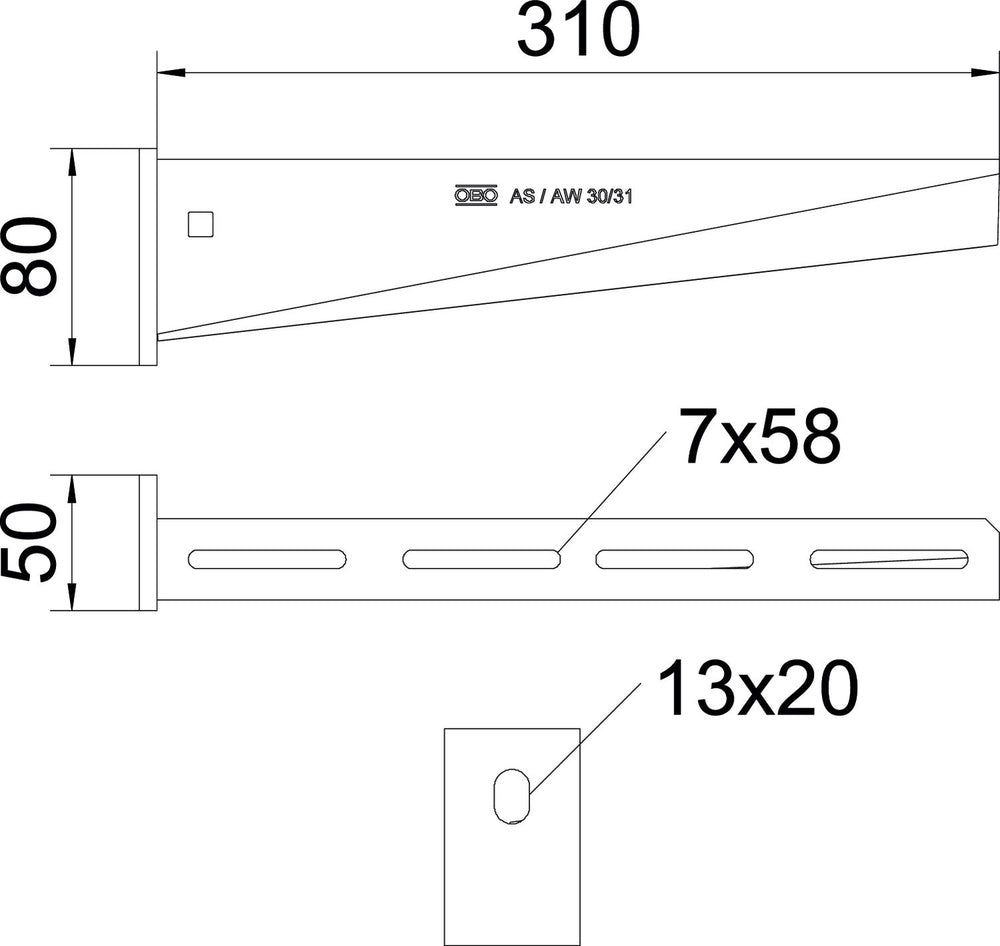 OBO AW Console Cable Support System - 6419747