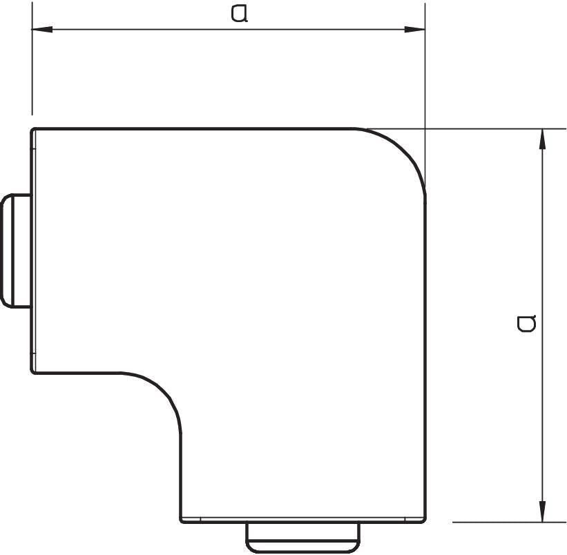 OBO Vertical Corner Piece Pipe Duct - 6158668 [4 Pieces]