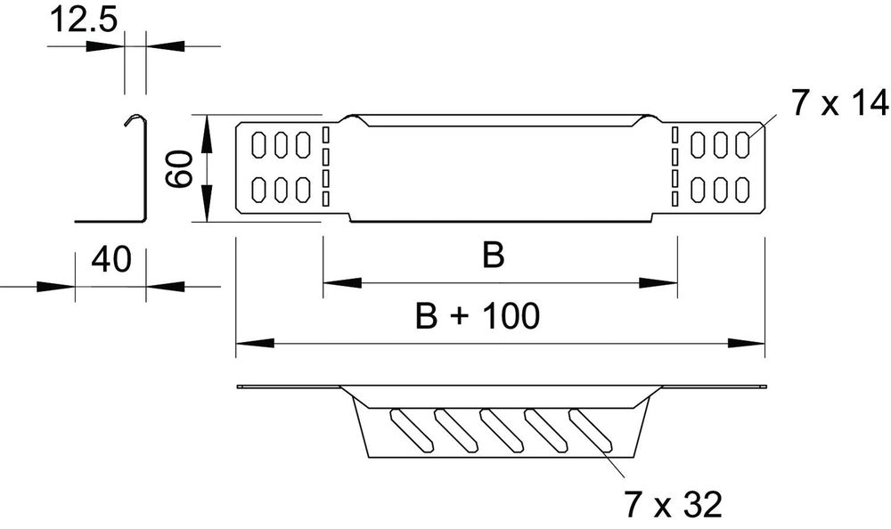 OBO RWEB Adaptador de bandeja de cables - 7109296