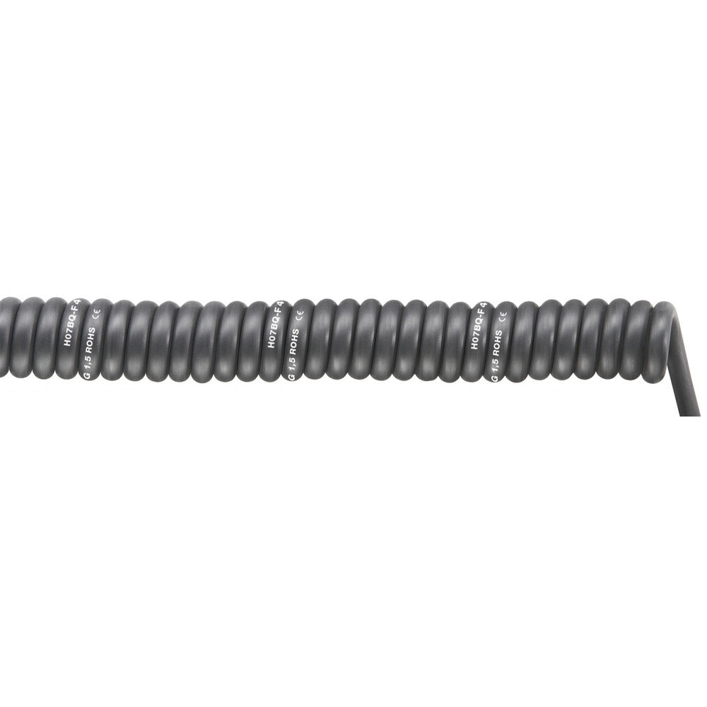 LAPP Spiral PUR Power Cable H07BQ-F 3G1.5 2M-6M Black - 70002753