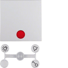 Hager Berker S.1/B.3/B.7 Control Element/Central Plate Switchgear - 16211909 [2 Pieces]