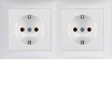 Hager Berker S.1/B.3/B.7 Wall Outlet (WCD Switchgear) - 47209909