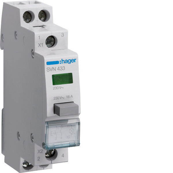 Hager Signal Modules & Pushbuttons Pushbutton Modular - SVN433