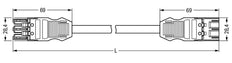 Wago Winsta Midi Patch Cord Adjustable Building Installation - 771-9993/007-201