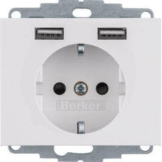 Hager Berker K.1 Wall Outlet (WCD Switchgear) - 48037009