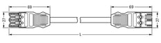 Wago Winsta Midi Patch Cord Adjustable Building Installation - 771-9973/016-305