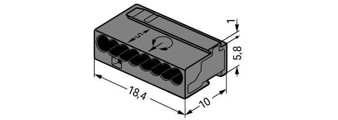 Wago Micro Welding clamp - 243-208 [50 Pieces]