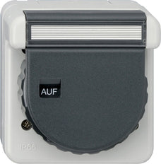 Gira Waterproof Surface-Mounted Socket Outlet (WCD Switchgear) - 044031