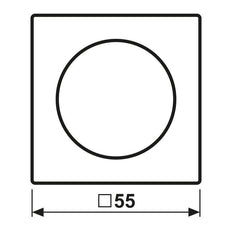 Elemento De Control/conmutador De Placa Central De La GAMA Jung A - A1540BFSWM