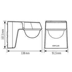 Interruptor de Movimiento ESYLUX (completo) - EM10025389