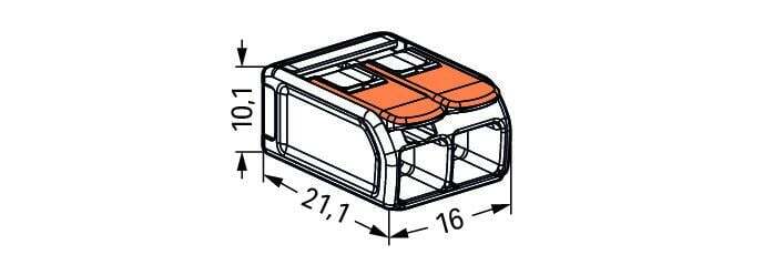 Wago 221 Abrazadera Para Soldar - 221-612 [50 Piezas]