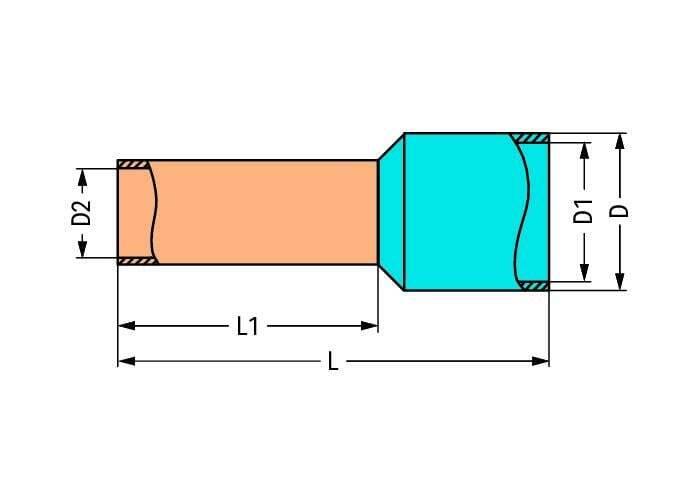 Wago Wire End Sleeve - 216-222 [1000 Pieces]