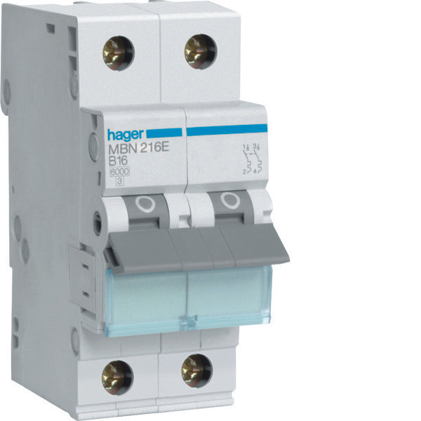 Interruptor Automático Hager MBN - MBN216E