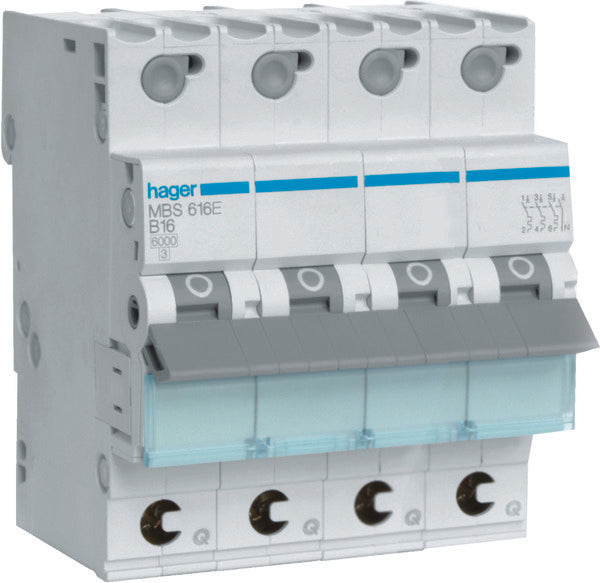 Interruptor Automático Hager Quickbusbar - MBS616E
