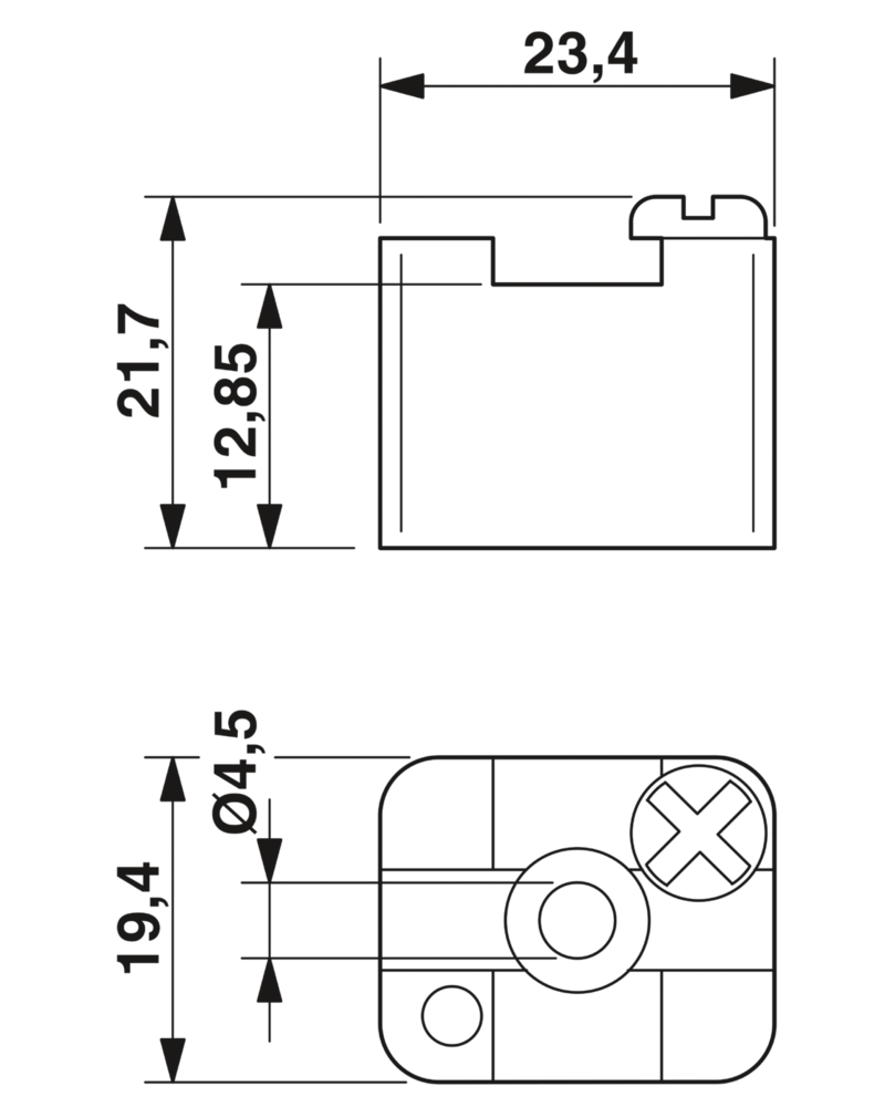 Phoenix Contact ABSS Power Rail Support - 0404428 [5 Pieces]
