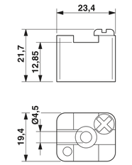 Phoenix Contact ABSS Power Rail Support - 0404428 [5 Pieces]