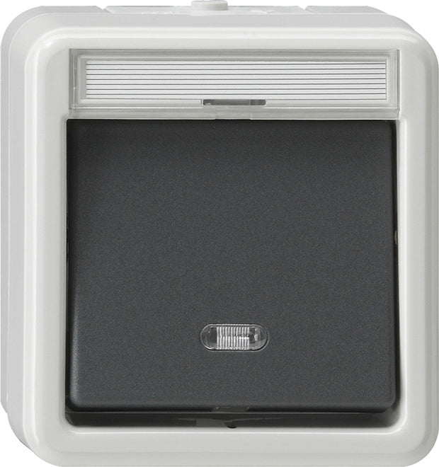 Gira Splashproof Surface-Mounted Installation Switch - 010330