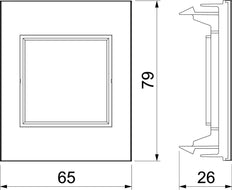 Rehau by OBO SIGNA Cover Frame Switchgear - 6121104 [2 Pieces]