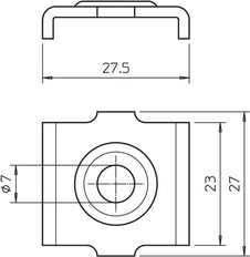 OBO Mounting Material Cable Support System - 6016674 [20 Pieces]