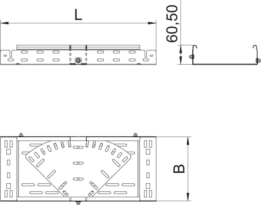 OBO Bandeja portacables de pieza curvada/esquinera - 6040484