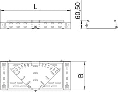OBO Bandeja portacables de pieza curvada/esquinera - 6040484