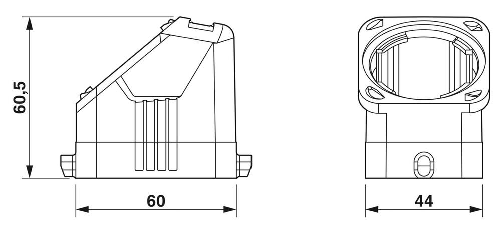 Phoenix Contact HC Housing Industrial Connector - 1407619 [2 Pieces]