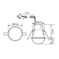ESYLUX Compact Express Motion Switch (Complete) - EP10510731