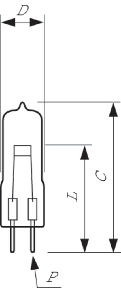 Philips Focusline Lámpara halógena de estudio, proyección y fotografía - 40982950