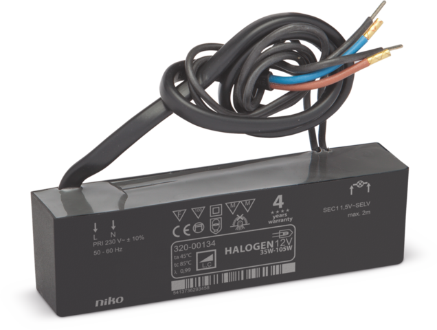 Niko HALOGEN TRANSFO Transformer Low-Voltage Lighting System - 320-00134