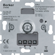 Hager Berker Potentiometer For Light Control System - 2998