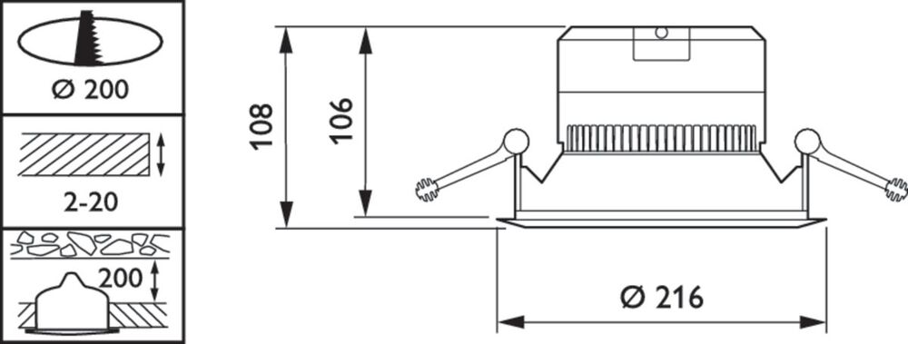 Philips Coreline Downlight/spotlight/floodlight - 32601600