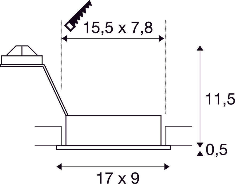 SLV Nuevo Tria Downlight/Spotlight/Floodlight - 113492