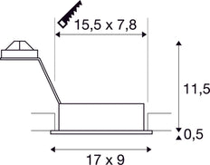 SLV Nuevo Tria Downlight/Spotlight/Floodlight - 113492