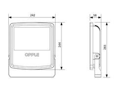 Opple LED Floodlight Downlight/Spotlight/Floodlight - 543017011600