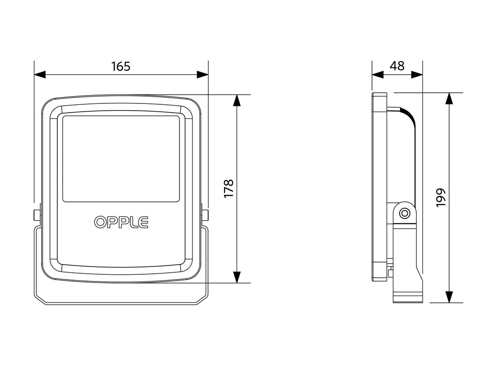 Opple LED Floodlight Downlight/Spotlight/Floodlight - 543017011800