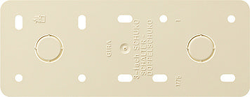 Gira Mounting Plate 3-fold Surface Mounted Cream White - 008313