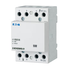 Eaton Instalación Contactor 230VAC 50Hz 3NO+1NC 63A 3HP Z-SCH230/63-31 - 248858