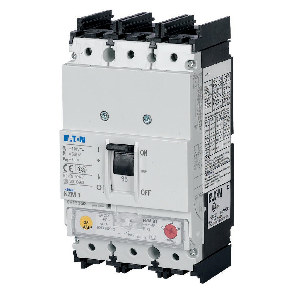 Eaton Interruptor automático 3P 80A 25KA NZMB1-AF80-NA UL IEC - 272250